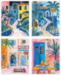 AdTrend Set 4 tablouri decorative oleografie pe panza Peisaje 40 x 50 cm (118836)