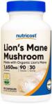 Nutricost Lion's Mane Mushroom, 1650 mg, 90 капсули, Nutricost (70287 (292101) NC)