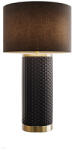 Invicta Lampa de masa ELEGANCIA 70cm, ceramica negru-auriu cu abajur negru (46010-1-S)