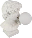 Invicta Lampa de masa alba, DAVID bust 30cm cu glob (48056)