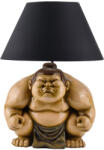 Invicta Lampa de masa bej, SUMO 50cm, abajur negru (48024)