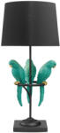 Invicta Lampa de masa WILDLIFE 75cm cu papagali verzi din polirasina (44356)