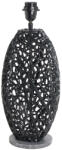 Invicta Baza, lampa de masa LEAF 45cm neagra, fara abajur (42231)