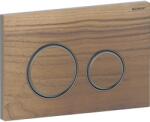 Geberit Clapeta actionare dubla rezervor wc, nuc american cu inel de design crom negru, Geberit Sigma50 (115.651.JX.1)