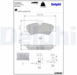 DELPHI Set placute frana DELPHI LP1983LC (LP1983LC)