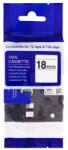 PRINTLINE bandă compatibilă cu Brother HSe-651, 18mm, imprimare neagră/ fond galben, tub termocontractabil