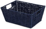 Compactor Coș de depozitare împletit manual Compactor ETNA, 31 x 24 x 14 cm, albastru