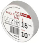 Premiumcord Emos Bandă izolatoare PVC 15/10 albă