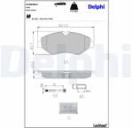 DELPHI Set placute frana DELPHI LP2039LC (LP2039LC)