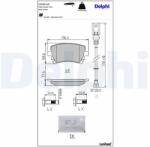 DELPHI set placute frana, frana disc DELPHI LP1911LC (LP1911LC)