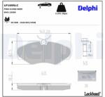 DELPHI set placute frana, frana disc DELPHI LP1695LC (LP1695LC)