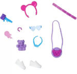 Mattel Barbie ruhák - Barbie baba ruházati kiegészítők lila táskával (HYV08) - morzsajatekbolt