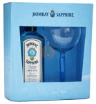 Bombay Sapphire gin 0.7l 40%+pohár Drs