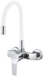 Gamma Flex BFXS-WH Fali Mosogató Csaptelep - Rugalmas, Fehér/Króm (BFXS-WH) - rent-xgranit