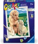Ravensburger Set de pictură pe numere Ravensburger CreArt - Câini pe câmp (20048)