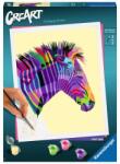 Ravensburger Set de pictură pe numere Ravensburger CreArt - Zebră amuzantă (28994)