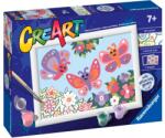 Ravensburger Kit de vopsea după număr Ravensburger CreArt - Fluturi fericiți (7023721)