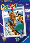 Ravensburger Set de pictură pe numere Ravensburger CreArt - Girafe drăguțe (23615)