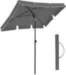 Brius Umbrela terasa gradina sau plaja, inclinare 2 directii, protectie UV UPF 50+, 180x125 cm, gri (EZ-GPU180G01)