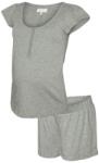 Mamalicious Pijama gravide cu mânecă scurtă si pantaloni scurti, gri gri / gri deschis Melange (14DCFF)
