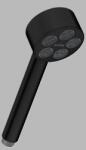 Hansgrohe Para de dus mobila, rotunda, 1 Jet, cu EcoSmart, negru mat (Matt Black), Axor One 48651670 48651670 (48651670)
