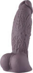HISMITH LN031 Huge Ultra-Realistic Premium Silicone Dildo 36.5cm Brown Dildo