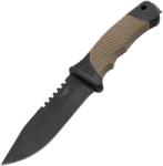 KNIFESTOCK Kés tokkal CJH Belt Knife, black/brown (10000880)