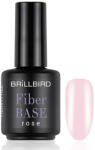 BrillBird - Fiber Base Gel - Rose - üvegszálas alapozózselé - 15ml