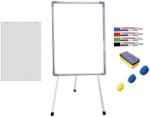 +Plus by Viamond Flipchart magnetic, 60x90 cm Premium, inaltime ajustabila + accesorii: hartie flipchart, markere, burete, magneti Aluminiu 60x90 cm Flipchart Standard (trepied) (61004313)