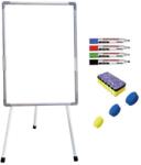 +Plus by Viamond Flipchart magnetic, 60x90 cm Premium, inaltime ajustabila + accesorii: markere, burete, magneti (7 ani Garantie) Aluminiu 60x90 cm Flipchart Standard (trepied) (61004312)