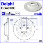 DELPHI Disc frana DELPHI BG4070C (BG4070C) - automobilus