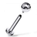  Titán ezüst Labret Piercing belső gw. Kis Láb 1, 2/12/3mm Astm F136 G23