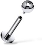  Titán ezüst Labret Piercing belső menet 1, 2/7/3mm Astm F136 G23 helix lobe