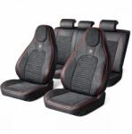 AVEX Set huse scaune auto Premium, model BLAZE Torque, design Sportiv, universale, ergonomice, Piele Ecologica cu insertii textile, culoare Negru/Rosu (AVX-USVG58)