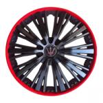 AVEX Set 4 capace roti VELAR Pulse Red, design Sport cu accente rosii, ABS rezistent, Universal, pentru jante R15 (AVX-T280923-15) - Technodepo