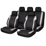 AVEX Set huse scaune auto Premium, model DIAMOND Core, design Sportiv, universale, ergonomice, Piele Ecologica Matlasata, culoare Negru/Gri (AVX-USVG55)