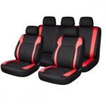 AVEX Set huse scaune auto Premium, model DIAMOND Racer, design Sportiv, universale, ergonomice, Piele Ecologica Matlasata, culoare Negru/Rosu (AVX-USVG54)