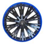 AVEX Set 4 capace roti VELAR Pulse Blue, design Sport cu accente albastre, ABS rezistent, Universal, pentru jante R15 (AVX-T290923-3) - Technodepo