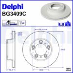 DELPHI Disc frana DELPHI BG3409C (BG3409C)