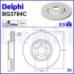 DELPHI Disc frana DELPHI BG3784C (BG3784C)