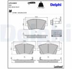 DELPHI set placute frana, frana disc DELPHI LP5108EV (LP5108EV)