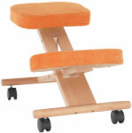  Ergonomikus térdelőszék, narancs/bükkfa, FLONET (0000301429)