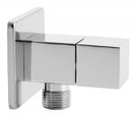 Ferro Rotondo robinet colțar 1/2x3/8 cu cartuș ceramic și manetă metalică - Z293 - Ferro (Z293)