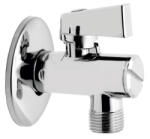 Ferro Robinet colțar 1/2x3/8 cu bilă, filtru și manetă metalică - Z1238KF - Ferro (Z1238KF)