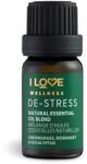 I Love I Love, Wellness De-Stress, Iarbă de lămâie, Rozmarin, Eucalipt și Lavandin, Ulei esențial, 10 ml