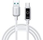 JOYROOM STARFLIGHT adatkábel (USB - Type-C, 66W, PD gyorstöltő, LED jelzés, 120cm) FEHÉR (180210)