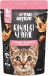 Pan Mięsko PAN MIĘSKO Bucăți în sos Pui cu iepure 85 g pentru pisoi