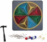 RealG RC-K-158 kreatív String Art készlet 40×40 cm, geometrikus kör