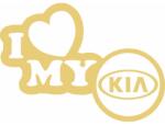 Image Autómatrica, KÉP, Imádom a KIA-mat, arany, 23 x 17 cm (STICKIMG2948)