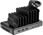 Lindy Statie Incarcare Lindy 160W 6-Port USB 3x USB-A + 3x USB-C Negru (73436)